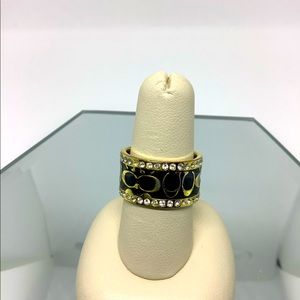Women’s Blk/Gld Coach Sign ring size 7